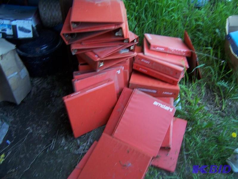 lots of used heavy duty red 3 ring ...