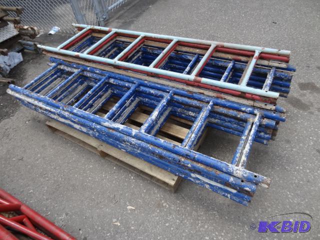 lot 29 image: 18 x 76 scaffolding ladders. Qty 16...