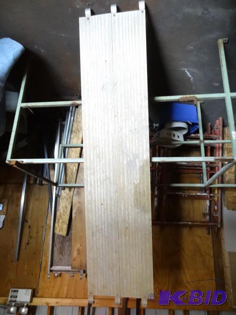 lot 37 image: 2 aluminum scaffold planks. 84 x 19...