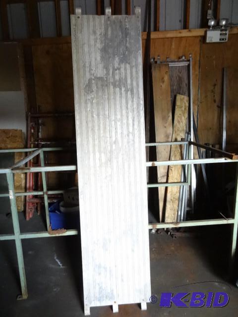 lot 49 image: 2 aluminum scaffold planks. 84 x 19...