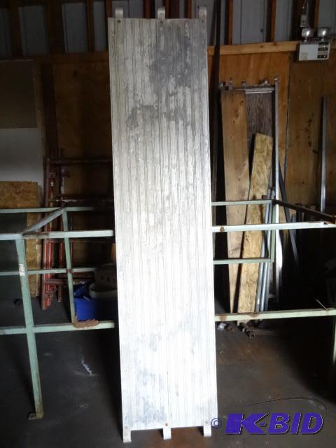 lot 52 image: 2 aluminum scaffold planks. 84 x 19...