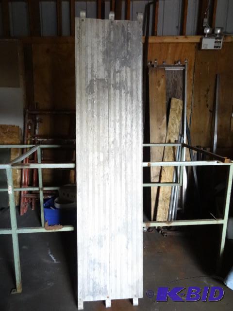 lot 57 image: 2 aluminum scaffold planks. 84 x 19...