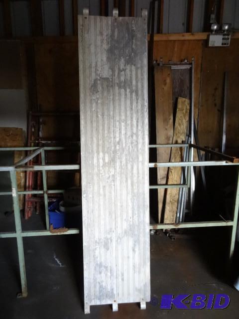 lot 59 image: 2 aluminum scaffold planks. 84 x 19...