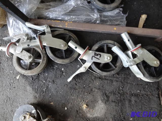 lot 75 image: 4 scaffolding wheels...