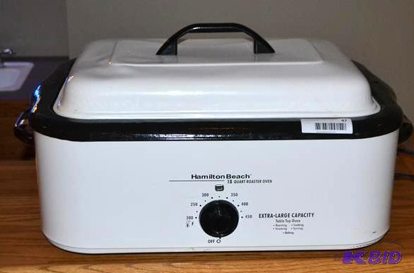 lot 180 image: Hamilton Beach 18 quart roaster ove...