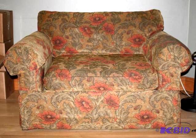 lot 2 image: Love seat 52" long by Hickory ...