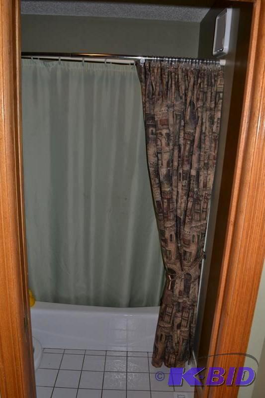 lot 35 image: High quality fabric shower curtain...