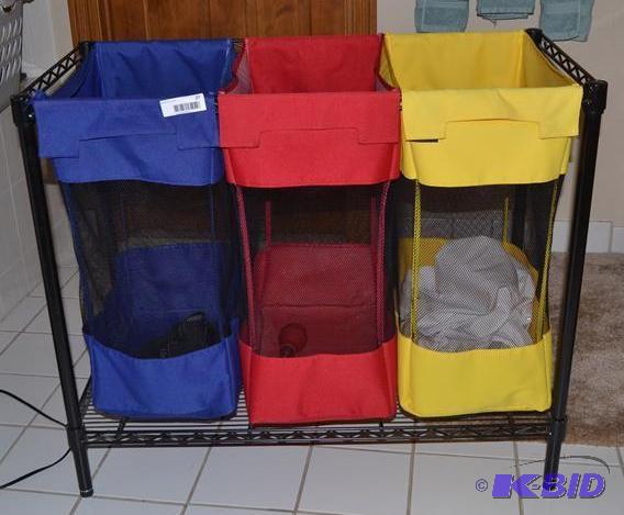 lot 37 image: Three laundry bins for easy sorting...
