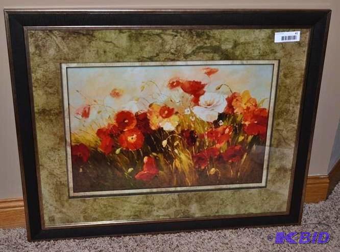 lot 41 image: Beautiful flower picture 31" x...
