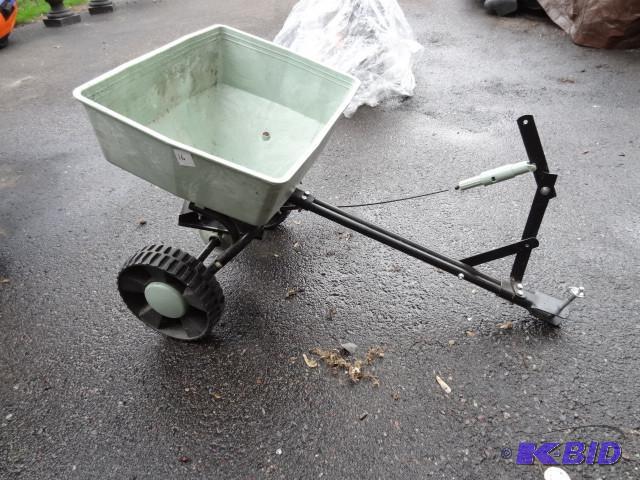 lot 16 image: EZ pull behind broadcast spreader....