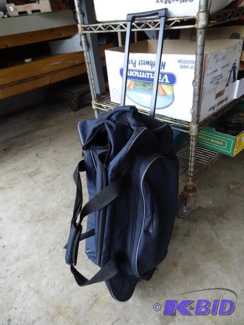 lot 177 image: Eddie Bauer duffle bag on wheels...