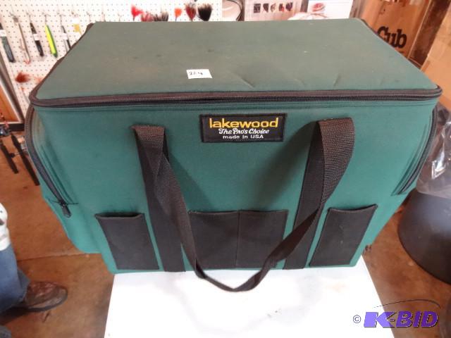 lot 224 image: Lakewood musky lure tackle box. Exc...