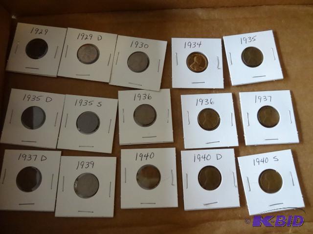 lot 259 image: 15 collector pennies...