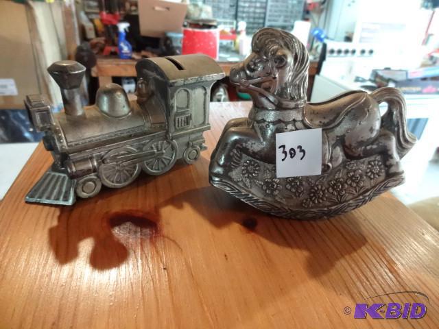 lot 303 image: Brass banks...