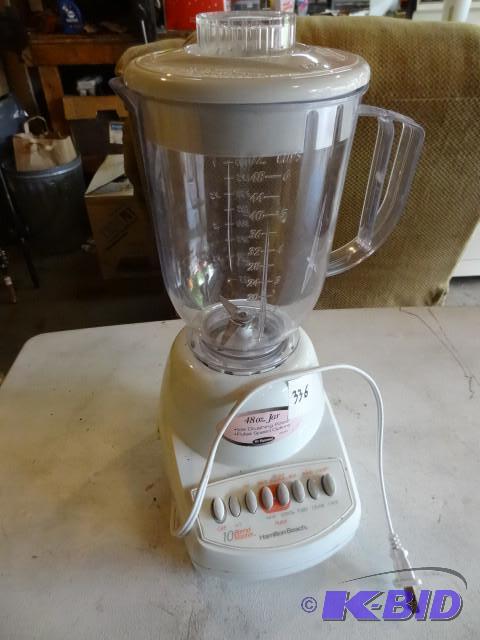 lot 336 image: Hamilton beach 10 speed blender...