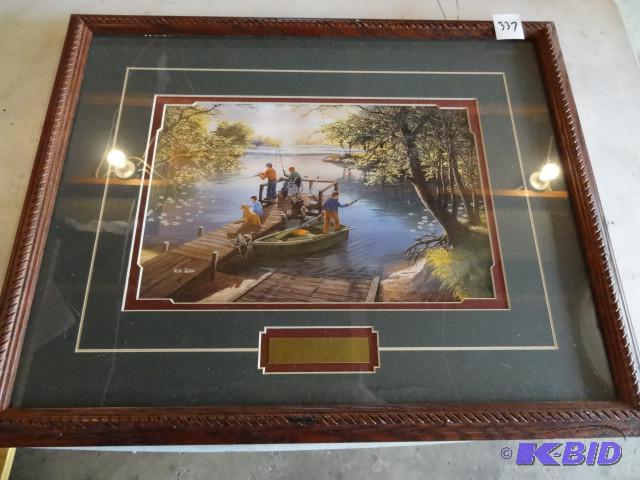 lot 337 image: Sunfishing by Ken Zylla print...