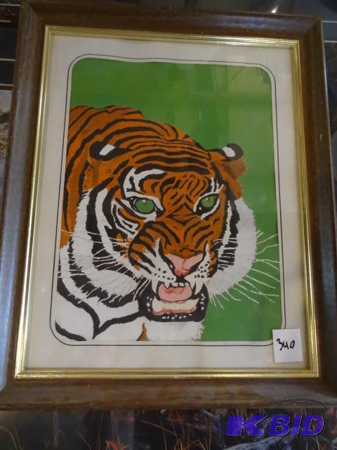 lot 340 image: Tiger print...