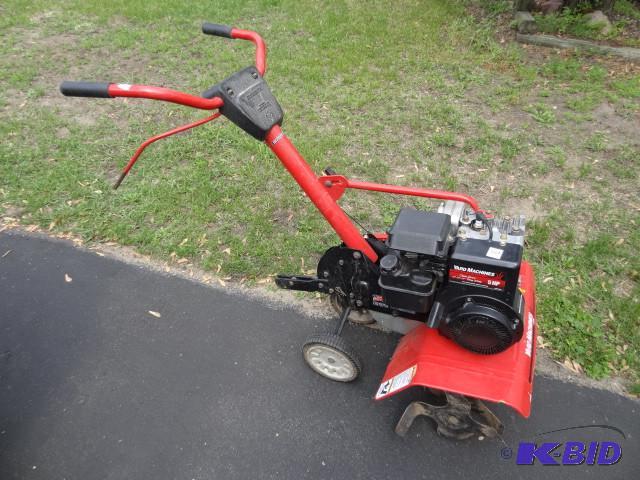 lot 351 image: Yard machine 5 hp tiller. Briggs mo...