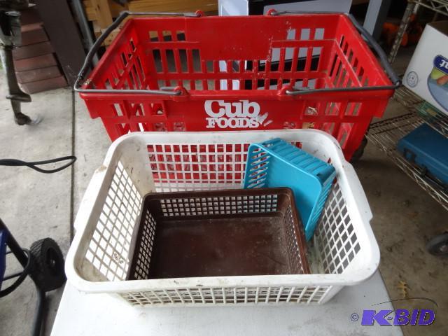 lot 55 image: 5 plastic totes...