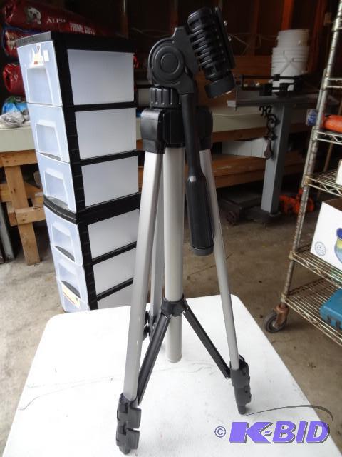 lot 60 image: Deluxe 54" video and photo tri...