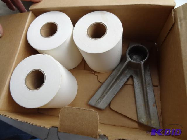 lot 7 image: 3 rolls of kneedam paper. Part to b...