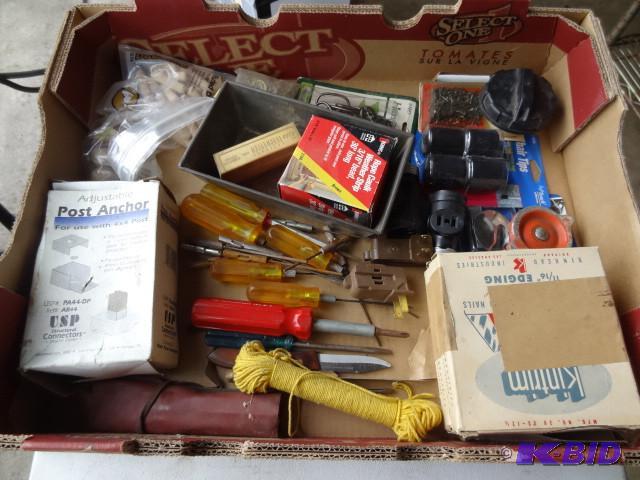 lot 74 image: Tools. Post anchor. 1116 edging...
