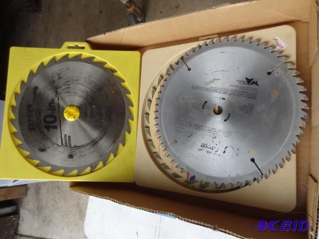 lot 76 image: 3 saw blades. 10"...