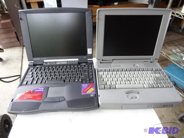 lot 78 image: Comaq presario laptop. Windows 98. ...