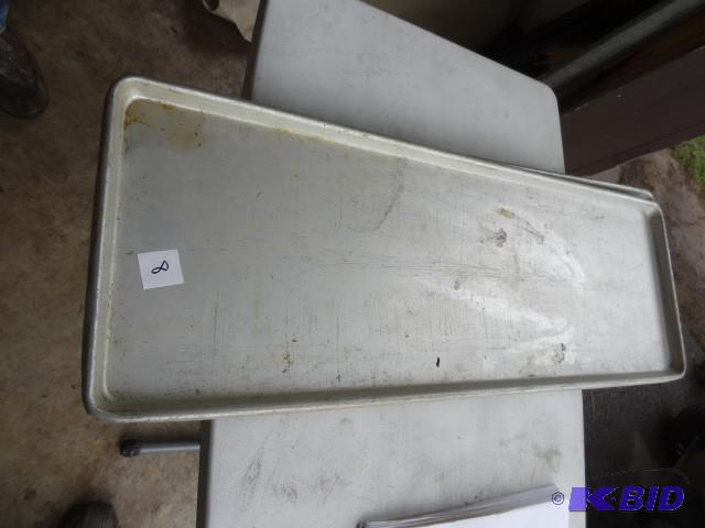 lot 8 image: 30 x 20 12 aluminum meat trays. Qt...