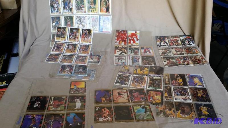 Baseball and Hockey cards in 3 Ring...