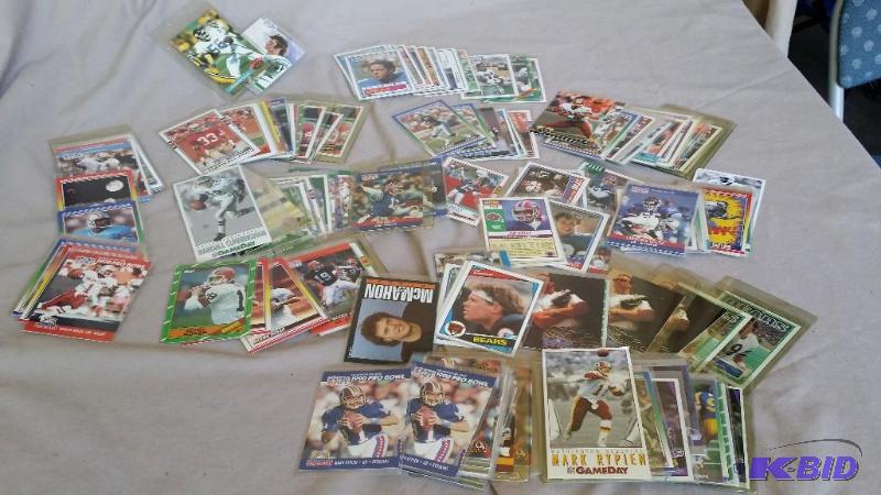 Mostly Football cards including Cu...
