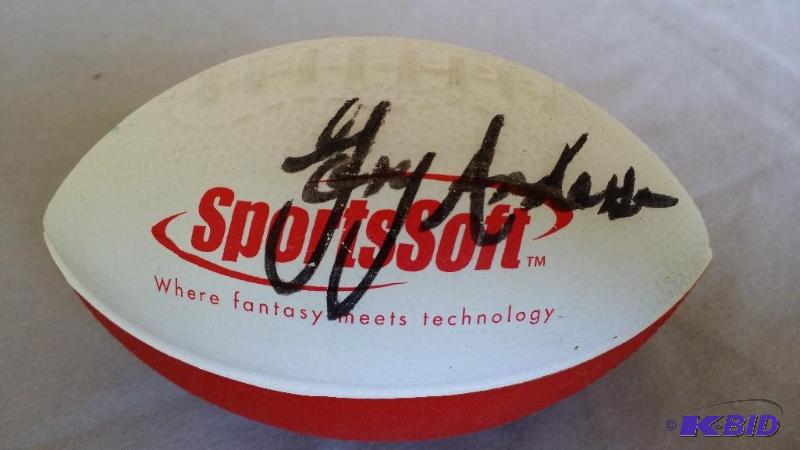 Mini nerf Football signed by #83 St...