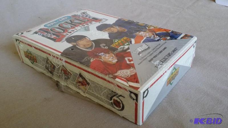 Sealed box of 1991-92 Upper Deck Ho...