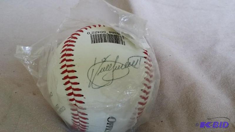 Signed Kirby Puckett baseball still...