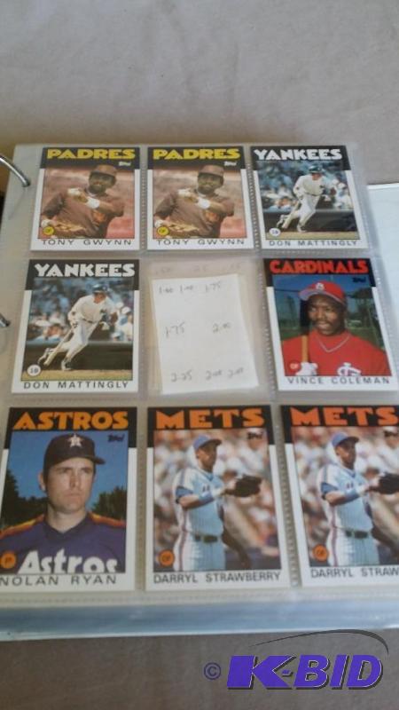 3 Ring binder of Baseball&nbspcard...