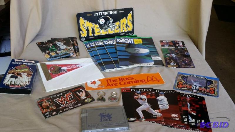 Timberwolves programs, key chains, ...