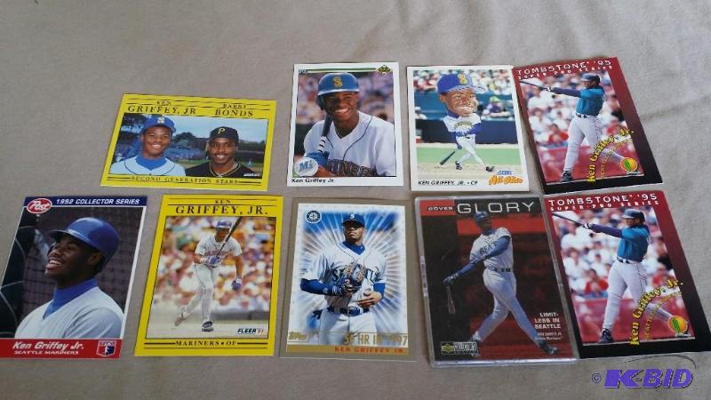 9 Ken Griffey Jr. Baseball cards....