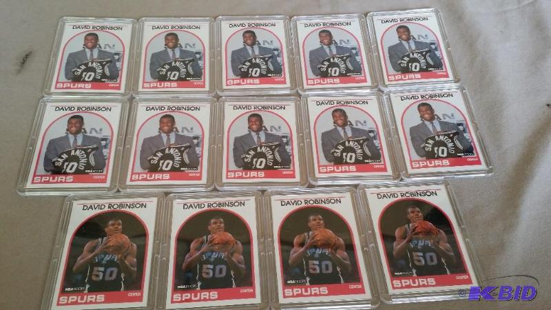 NBA Hoops David Robinson cards in p...