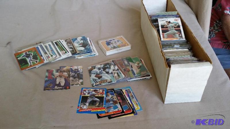 Baseball and Football cards approx ...
