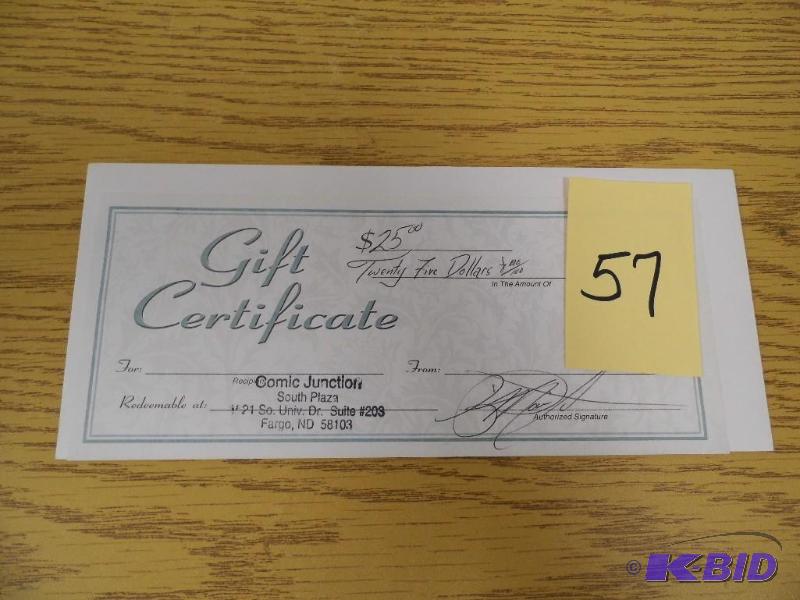 Comic Junction Gift Certificate