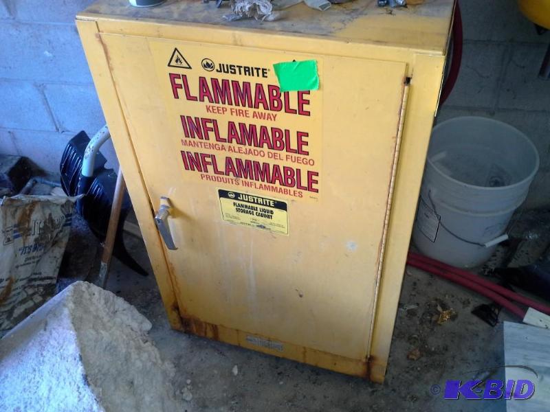 lot 114 image: Justrite Flammable Cabinet