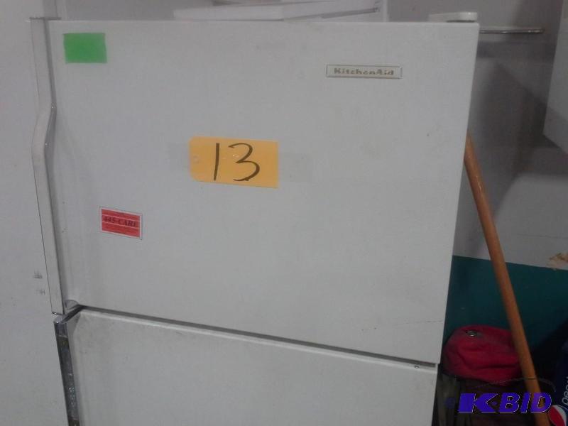 lot 13 image: Kitchen Aid Refrigerator,