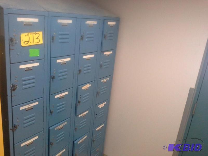lot 213 image: Lockers, 24 Spaces,