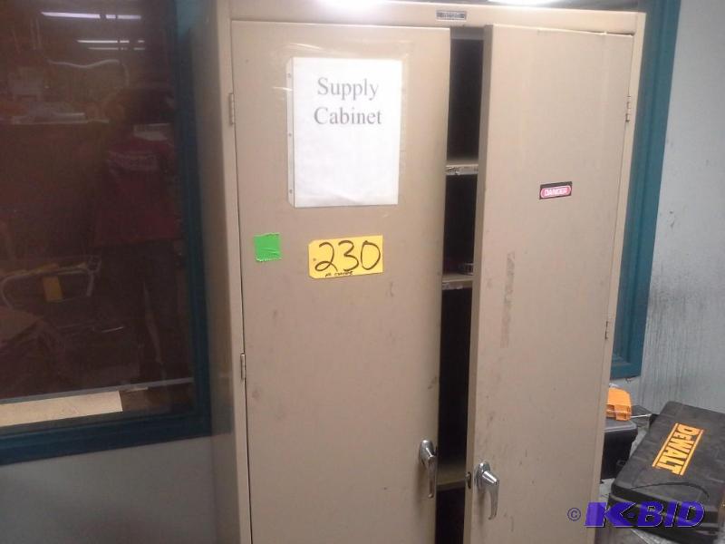 lot 230 image: Tennsco 2 Door Storage Cabinet,