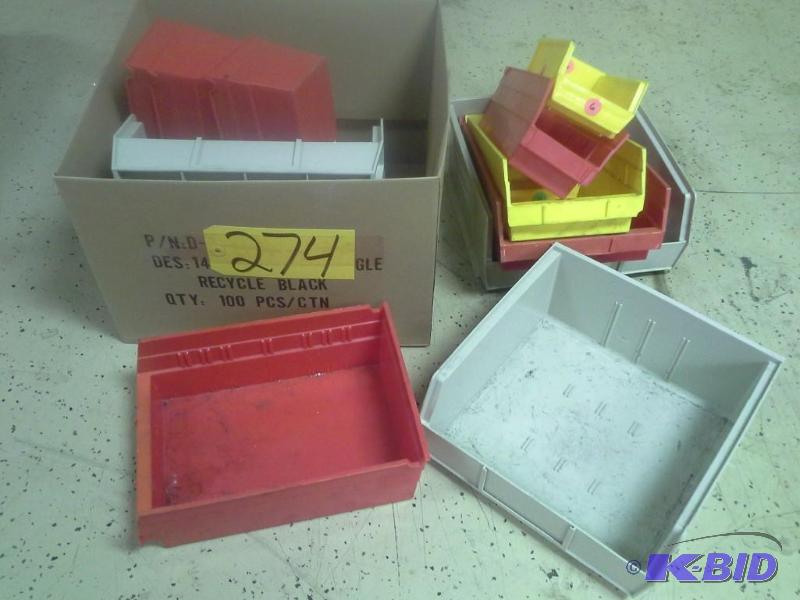 lot 274 image: Plastic Parts Bins