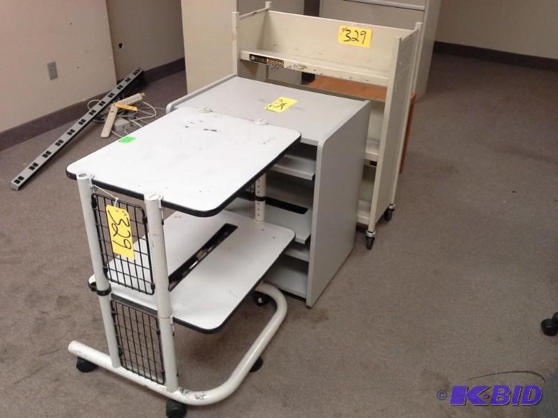 lot 329 image: Cart and table lot. &nbsp4 piece l...