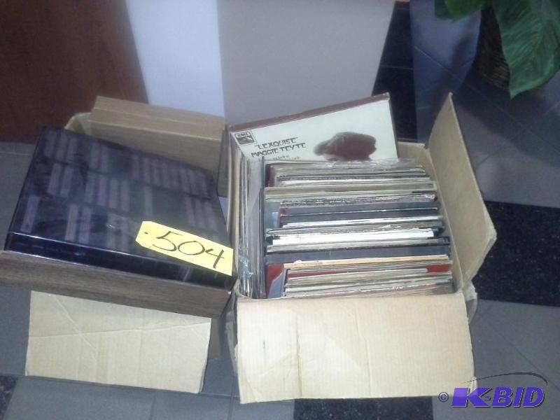 lot 504 image: Cassettes And Records, Includes Many