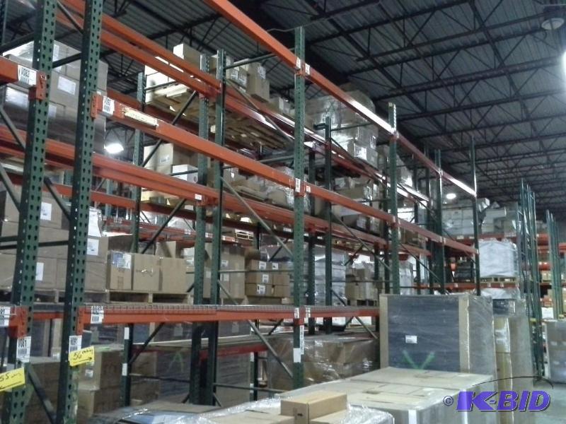 lot 56 image: Pallet Racking, Teardrop Style,