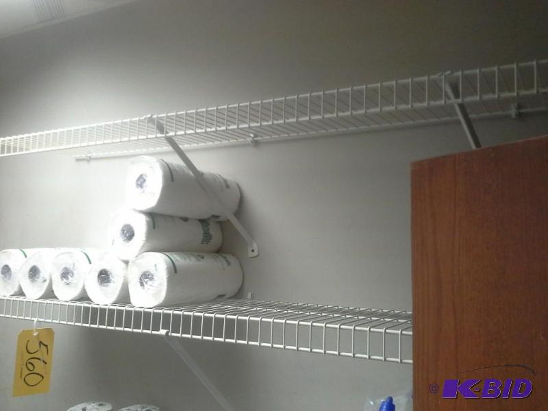 lot 560 image: Wire Closet Shelving,