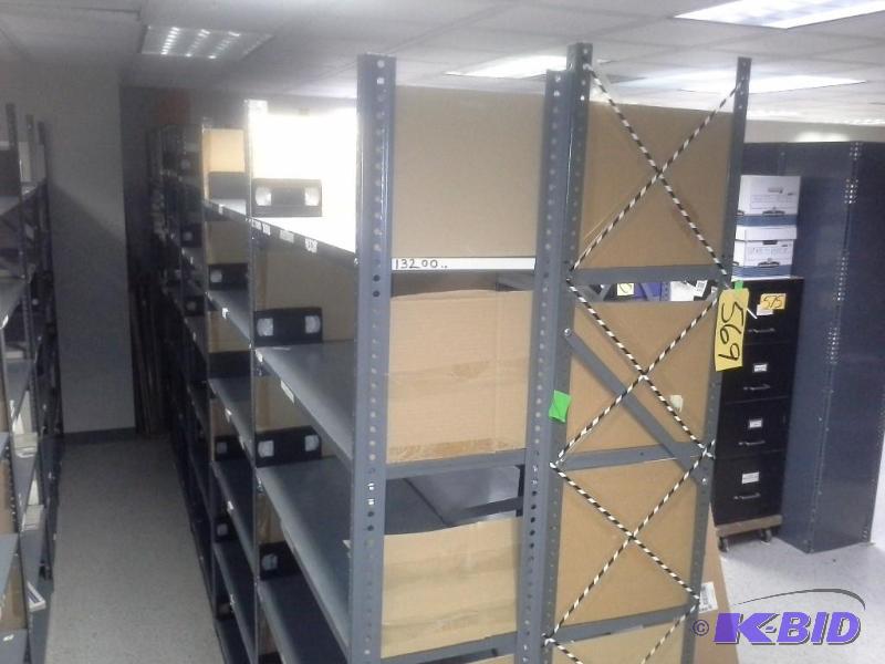 lot 569 image: Steel Shelving.